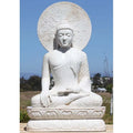 Wholesale Cheaper Custom Outdoor Home Garden City Park Natural Stone Meditating Buddha Statues Marble Religious Sculpture Chakra