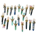Wholesale Natural Stone Crafts Crystal Scepter Point Tower Spiritual Treatment Magic Wand