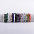Wholesale Natural Stone Amethyst Chips Bracelet Crystal Obsidian Bracelet Rose Chips Elastic Bracelet for Gift