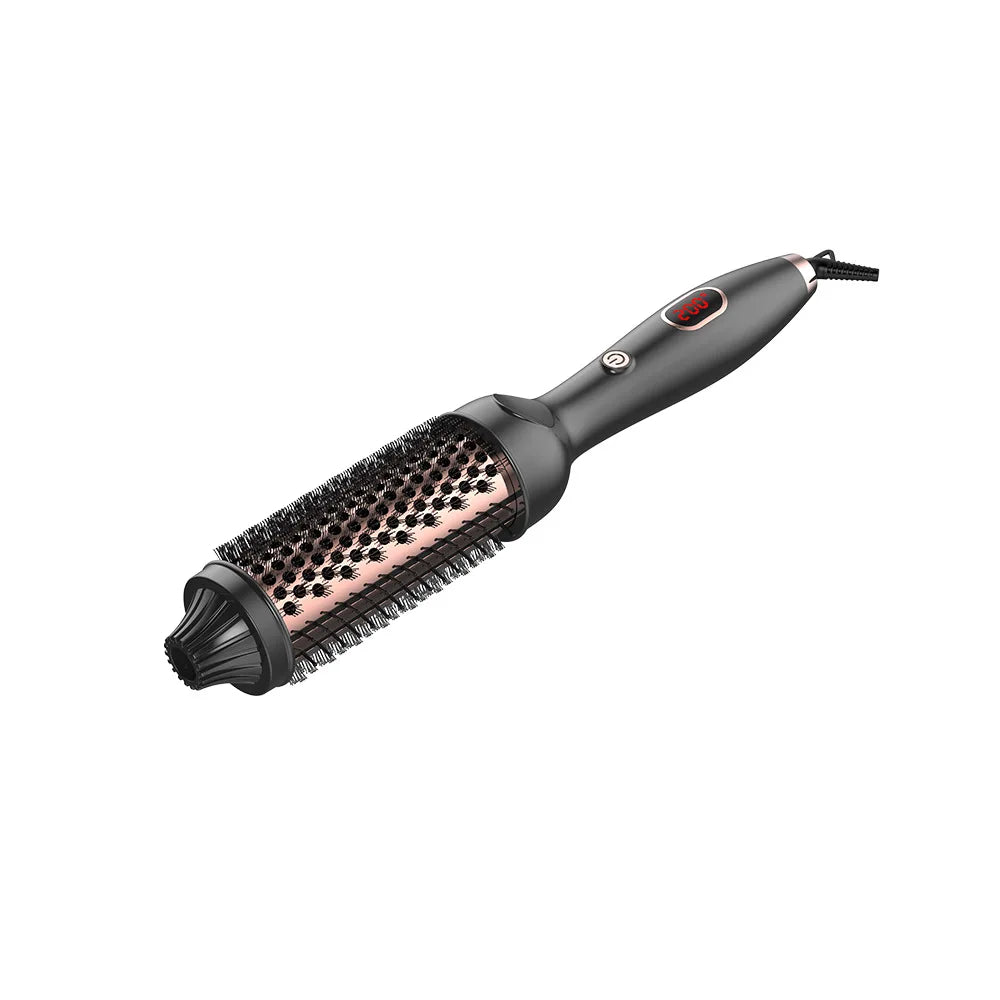 new simple Wholesale Professional Thermal Hair Brush Ceramic Ionic Curling Brush Electric Hair Curler Straightener