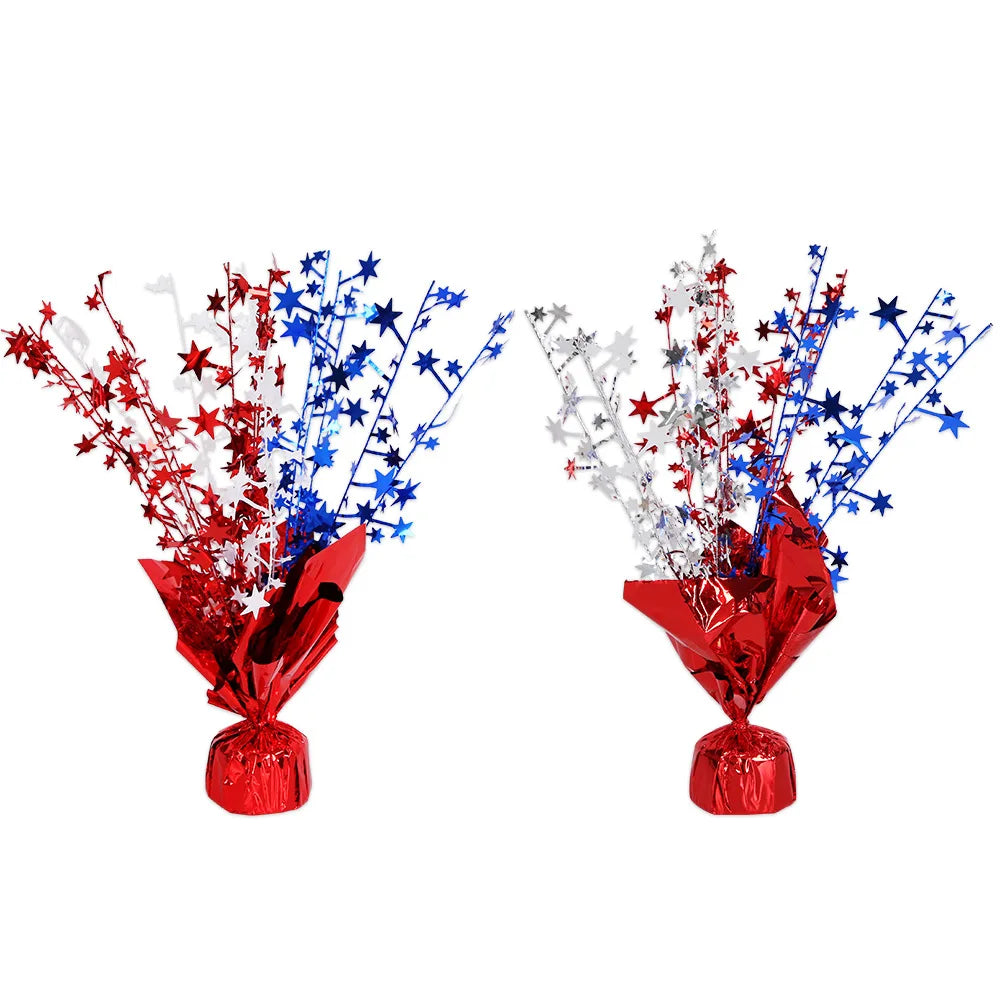 American Independence Day Red White Blue Star DIY Table Decorations Patriotic Holiday Party Balloons Load Bearing Blocks