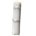 1000mm White Nylon PA66 PTFE Double Head Threaded Rod Plastic M20 Long PA66 Plastic Nylon Threaded Rod