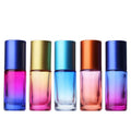 5ml Ombre/gradient Thick Roll on Glass Bottle With Color Caps for Perfume Essence Oil