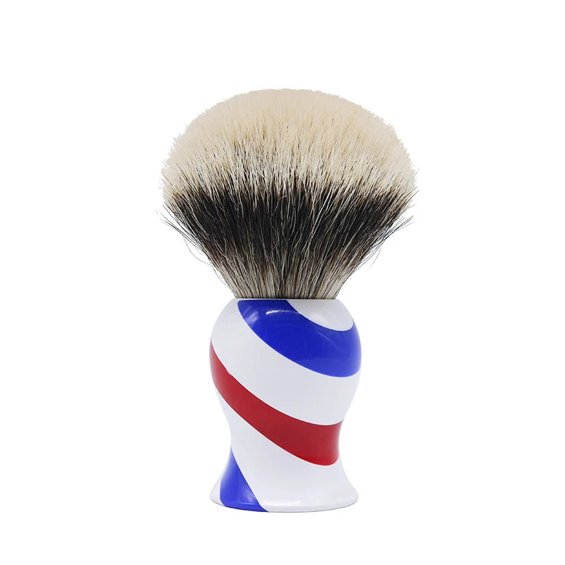 Private Label 100% Badger Men Grooming Shave Brush Silvertip Badger Shaving Brush with Badger Hair