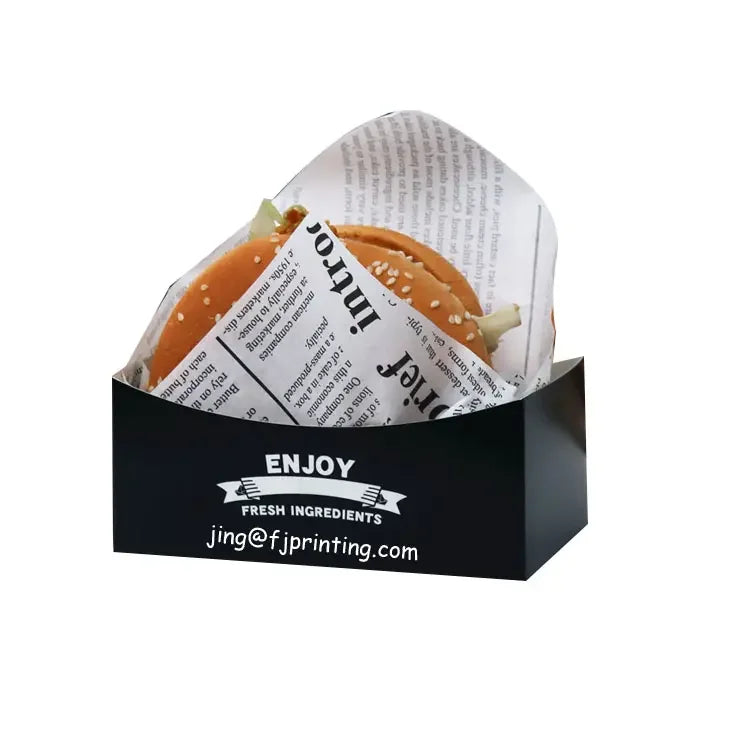 Food Grade White Paperboard Custom Printed Cheese Cake Pancake Scone Packaging Sleeve Paper Box