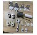 Window Sunshade Awning Parts Aluminum Frame Acrylic Power PU Coated Retractable Blind Remote Control Cable Guide Outdoor Roller
