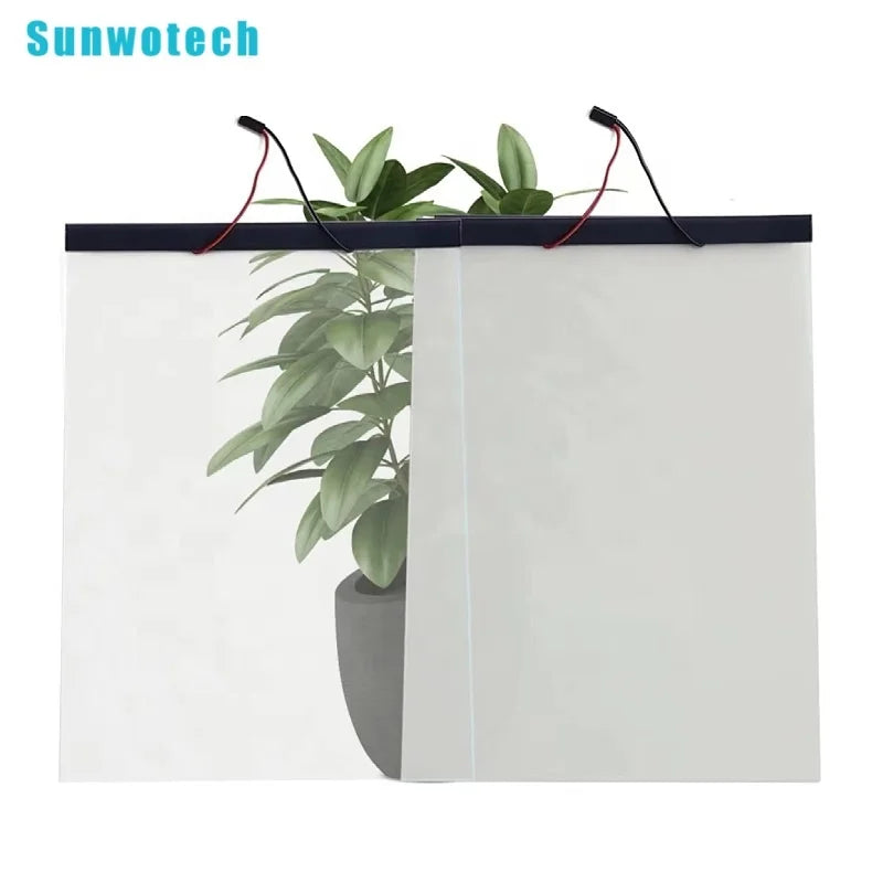 Electric Self-adhesive Switchable Smart Glass Pdlc Smart Film A4 Size Sample