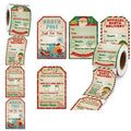 Custom 200 Stickers/roll Stickers Christmas Holiday Decoration Gift Series Self-adhesive Stickers Label