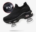 Black Light Weight Dance Sneakers Breathable Gym Cheerleading Shoes Air Cushion Platform Walking Dance Shoes