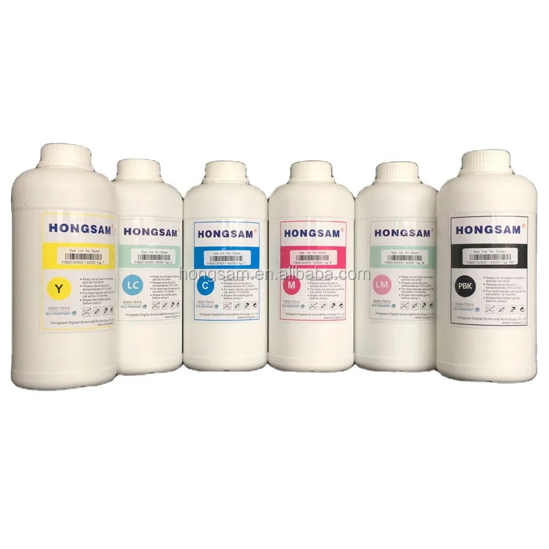 HONGSAM Water Based 1 Liter High Light Fastness Dye Ink  for CANON Pro 2000 4000 Large Format Printers