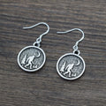 Sasquatch Bigfoot Earring Under the Mountain with 925 Sterling Silver Hook Earrings