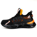 Fashionable Breathable Safety Shoes Lightweight Anti-smashing Flying Woven Mesh Steel Toe Safety Shoes