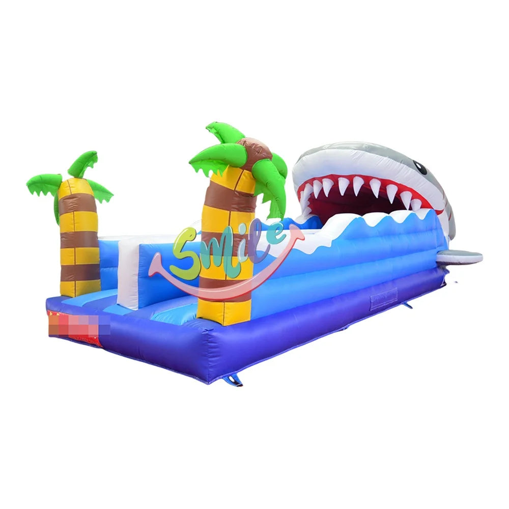 High Quality Inflatable Interactive Game Kids Favorite Shark Bungee Run Game Inflatable Inflatable Sport Game for Rental