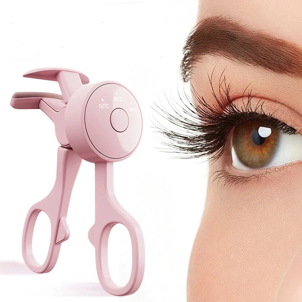 Trending Product 2026 Electronic Heated Eyelash Curler Mini Portable USB Rechargeable Eyelash Lifting Tool