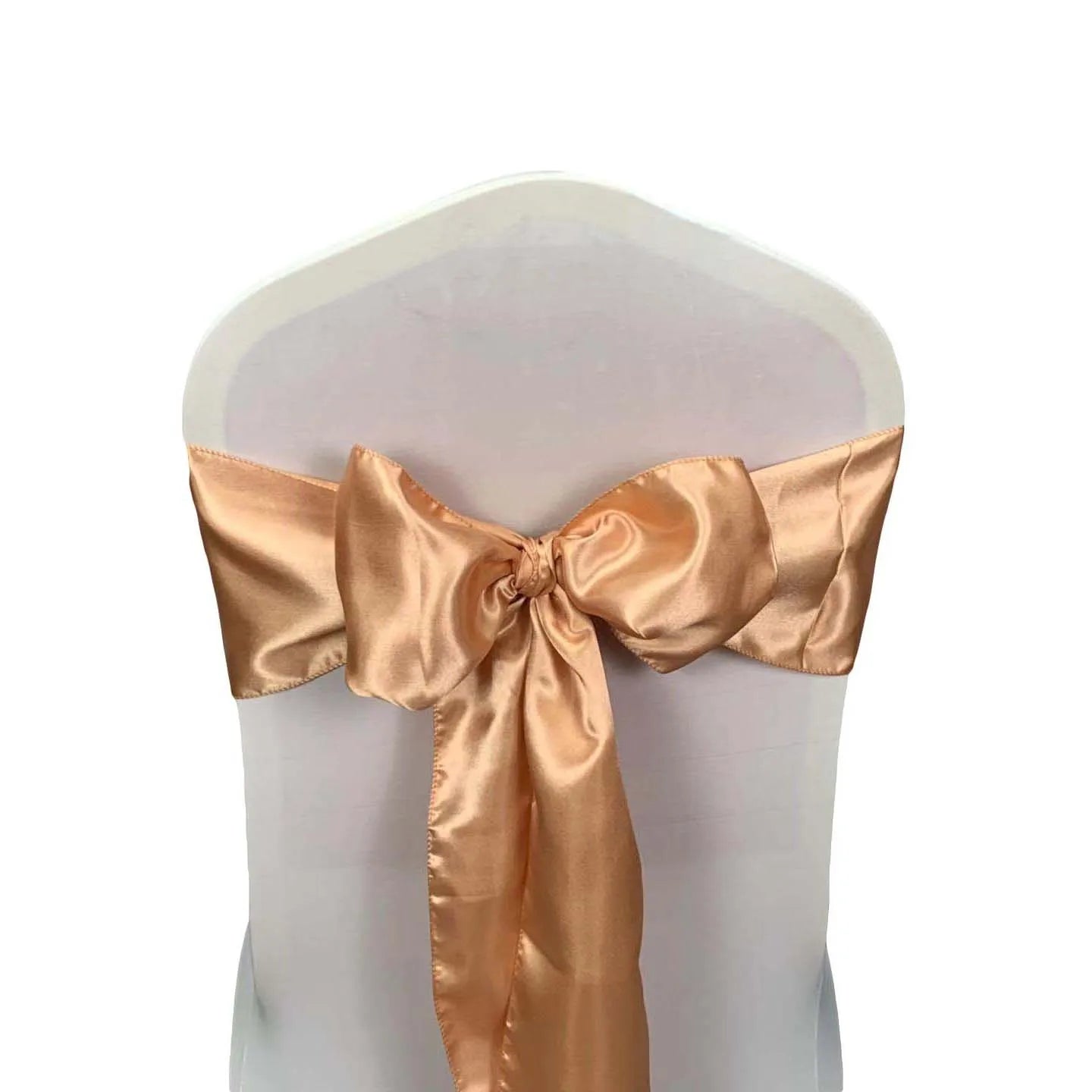 Wholesale Gold Satin Wedding Chair Sashes