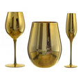 Gift Cheap European Lead Free Crystal Electroplated Vintage Orange Goblets champagne Flute Glass