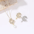 Fashion Pearl Jewelry Accessories 14K Gold Plated Pave CZ Flower Pendant Diy Charms for Jewelry Making