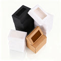 Customized Black PVC Window Candy Box with Glossy Lamination Elegant Wedding Guests Package with Free Sample