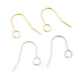 100pcs 19x16mm 27x20mm Stainless Steel Gold Plated DIY Earring Findings Clasps Hooks Jewelry Making Accessories Earwire