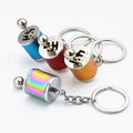 Car Speed Gearbox Gear Head Keychain Key Ring Pendant Creative Keychain Manual Transmission Lever Metal Zinc Alloy Free CN;GUA