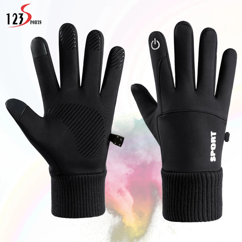 Windproof Warm Anti Slip Sports Touchscreen Texting Driving Cycling Ridingtouch Screen Winter Gloves