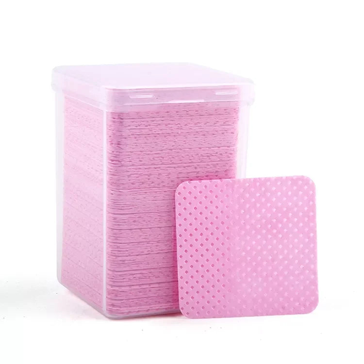 Eyelash Extension Glue Remover Wipe Lint-Free Paper Cotton Glue Bottle Mouth Cleaning Remover Paper Cleaner Pads