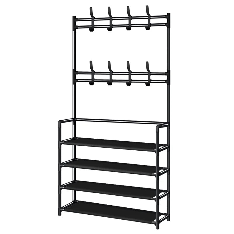 Hot Selling Household Multi-layer Metal Coat and Hat Rack Living Room Detachable Multifunctional Storage Clothes Shoe Rack