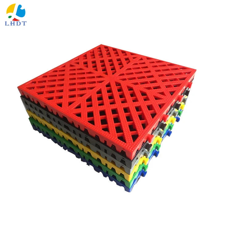 Heavy Duty 30mm Thickness Anti-Slip Interlocking Garage Floor Tiles Modern Design PP Plastic Decking for Car Show Carwash
