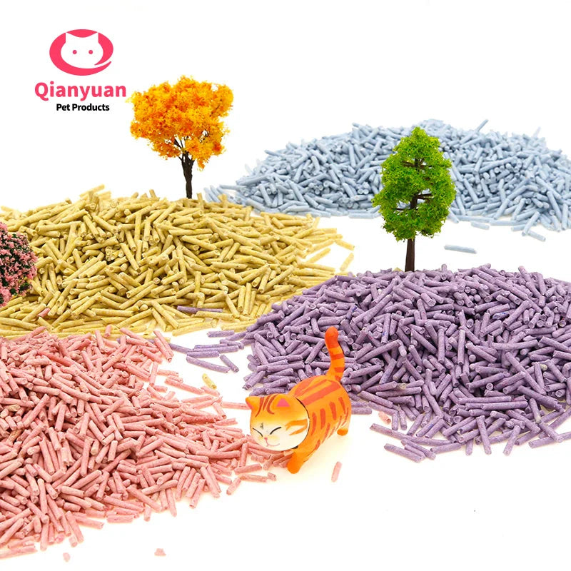High Quality Original Green Tea Honey Peach Tofu Cat Litter Eco-Friendly Super Absorption Moisture Control Pet Training Supplies