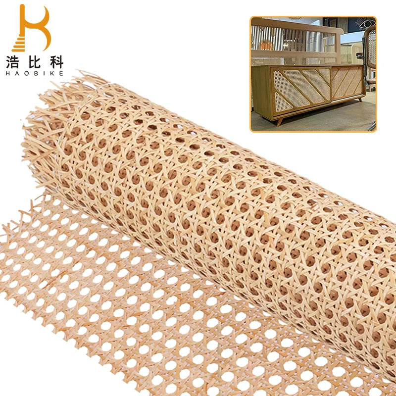 Cheap Top Quality Plastic Weaving Open Mesh Synthetic Rattan Cane Webbing Roll