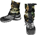 WOQI Breathable Waterproof Hunting Leg Protection Leather Gaiters for Outdoor Hiking Walking