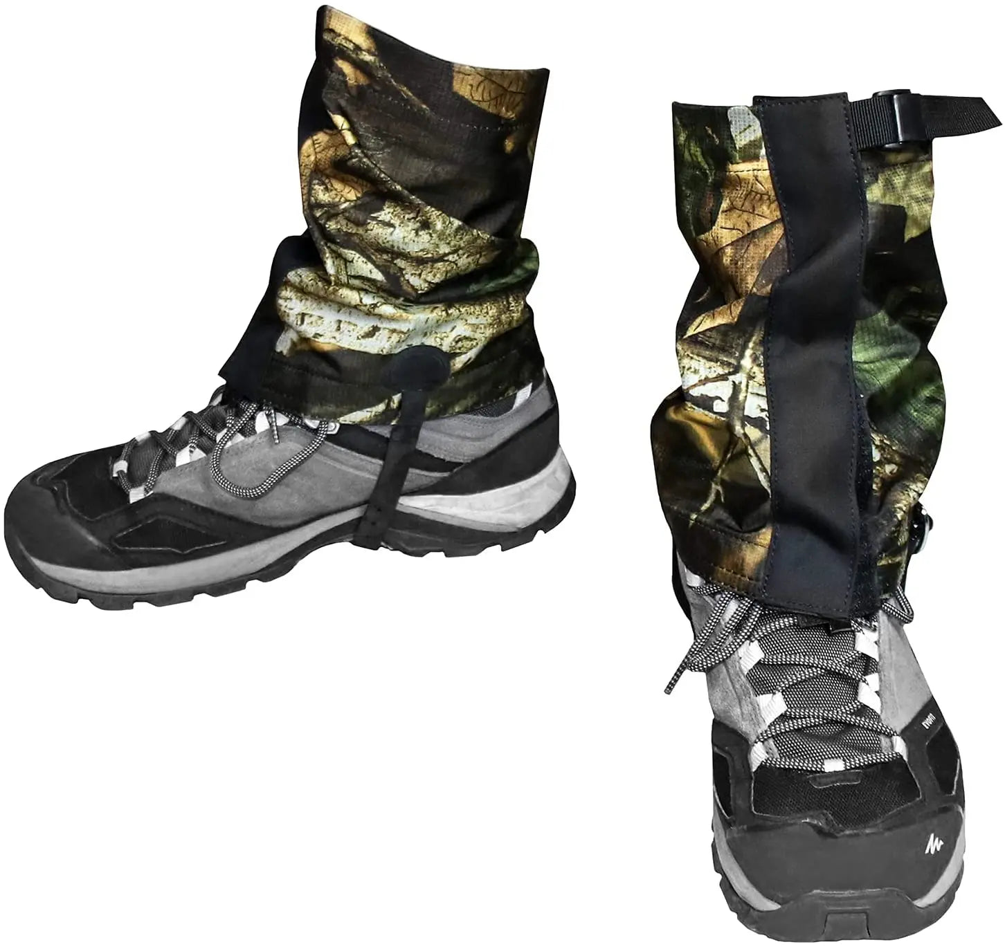 WOQI Breathable Waterproof Hunting Leg Protection Leather Gaiters for Outdoor Hiking Walking