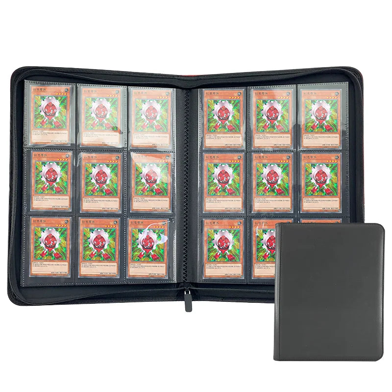 9Pockets 360+ Card Pokmon Kpop Trading Card Album PU Material Zipper Closure 3 in Size