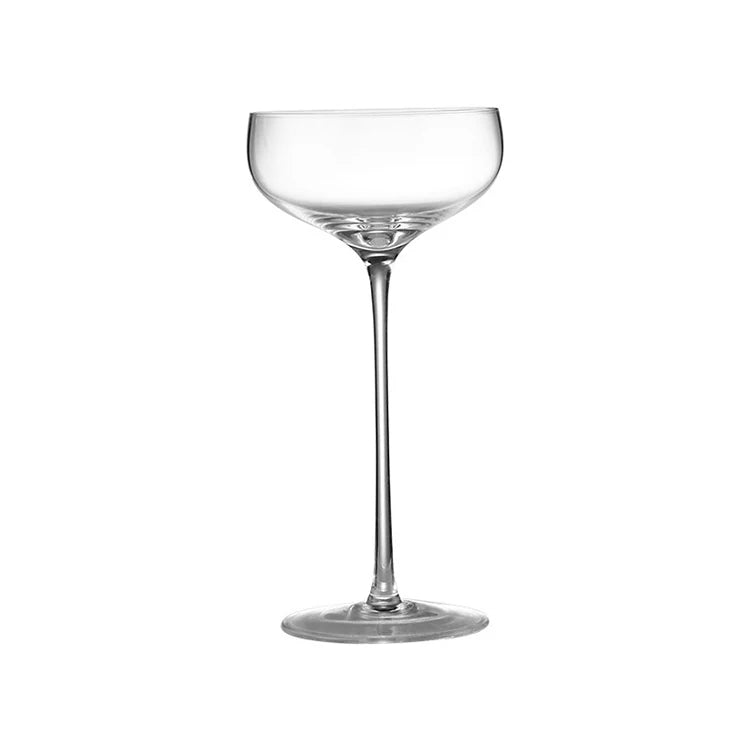 Wholesale Hot Selling Elegant Crystal Long Stem Champagne Wine Glass Dessert Cups Beer Martini Glasses