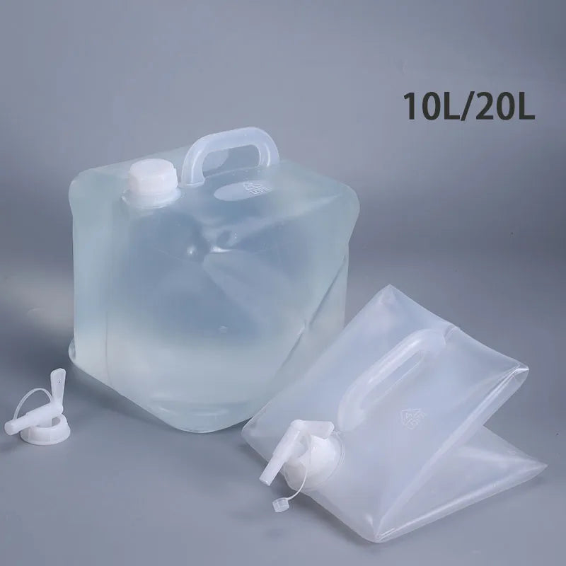 Emergency Supplies 5L 10L 20L Collapsible Water Container With Carton Box Plastic Liquid Storage Bucket