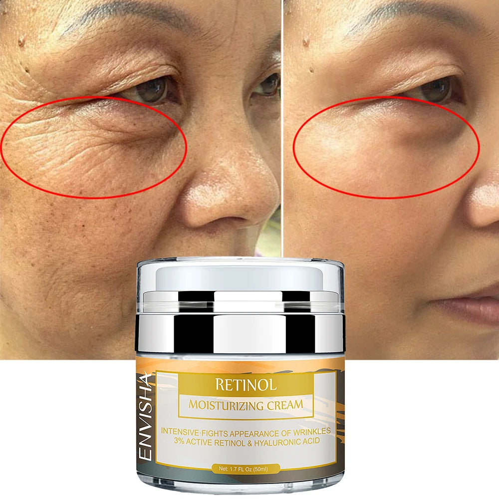Private Label Organic Cosmetic Beauty Facial Skin Lighting Firming Anti Aging Wrinkle Moisturizing Retinol Whiting Cream for Wom