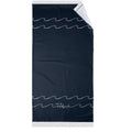 Custom Designed Recycled Microfiber Suede Waffle Australia Tassel Beach Towel Sports Pattern Double Side Tassels Printed Pocket