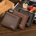 Custom logo Retro Thin Front Pocket Waterproof Top Quality Fashion Style Mini Men Minimalist Slim Wallet