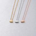 Hot Sale Stainless Steel Small Clouds Pendant Clavicle Chain Necklace with Beads Fashionable Gift for Men and Women