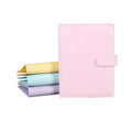 Wholesale Leather Notebook 6 Rings Spiral Notebook Business Planner Budget Binder Candy Color PU Leather Cover A4 A5 A6 Binder