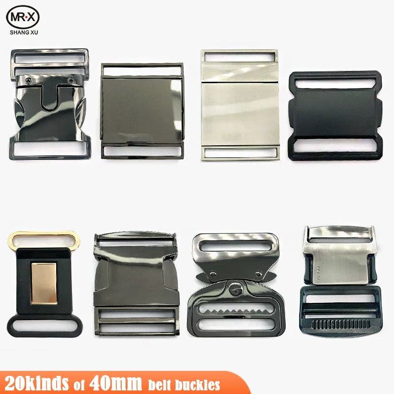 Wholesale Adjustable Side Release Buckle 40mm Metal Buckle Backpack Belt Buckle