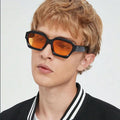 2025 New Retro Plastic High Quality Square Women Luxury Sunglasses Custom Logo Fashion Ocean Lens Shades UV400 Men Sun Glasses