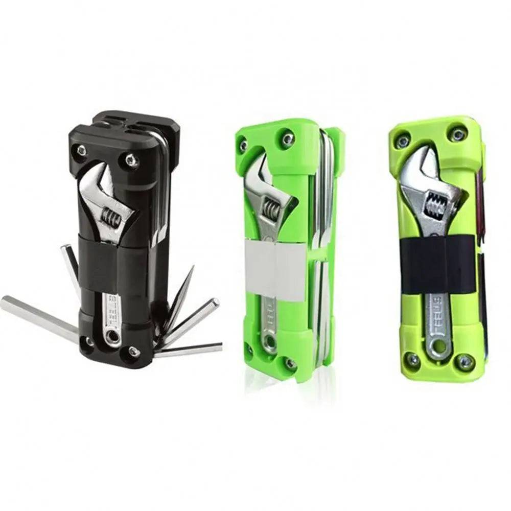 16-in-1 Multipurpose Bicycle Repair Tool Portable Industrial Grade Socket Multitools with Wrenches Screwdriver for Mountain Bike