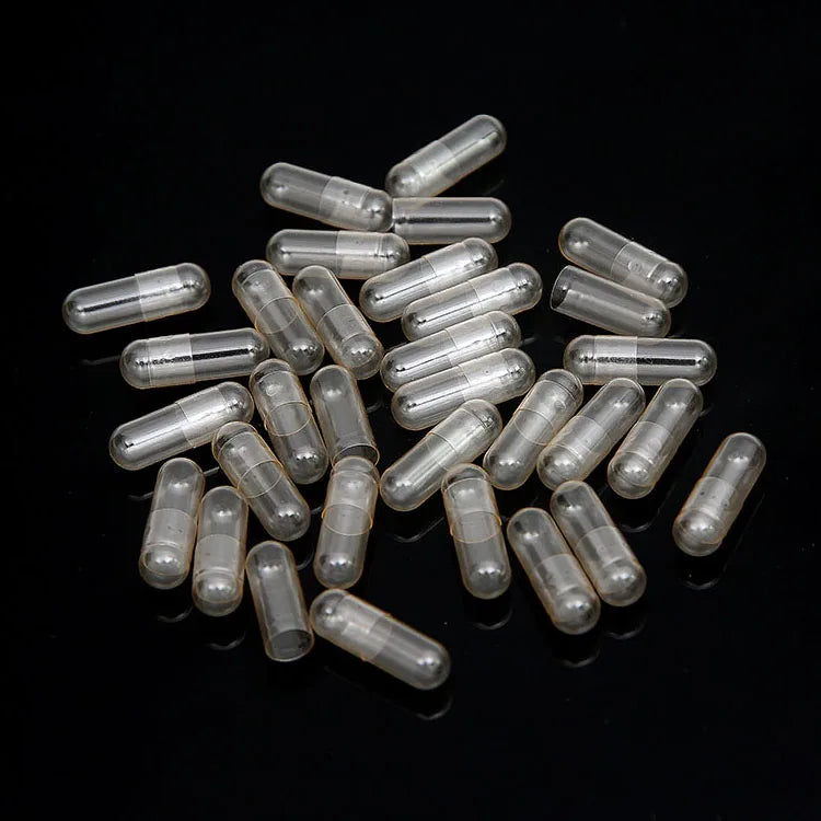 2024 Best selling size 0 colorless vegetarian capsules empty