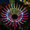 Interactive Art Installation Wind Kinetic Sculpture Metal Wind Spinner Kinetic Parts Sculpture for Outdoor Giant Decoration