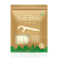 75-Packs Eco-Friendly Mint Flavor Dental Floss Picks Biodegradable PLA Corn Starch Teeth Cleaning Tool