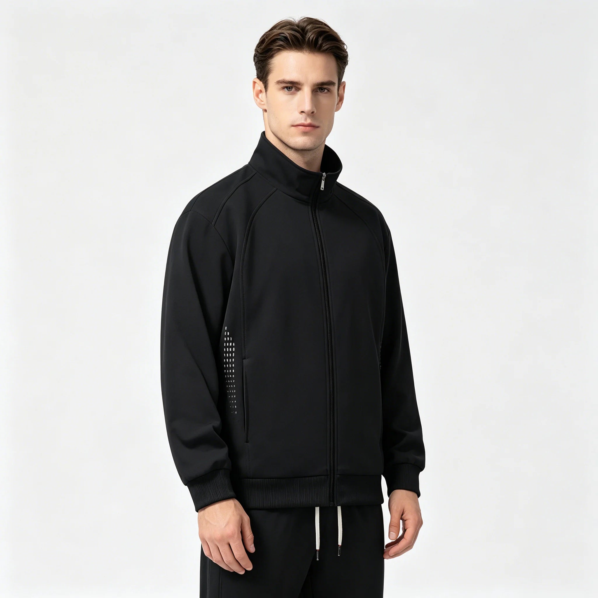 Wholesale Custom Zip up Tracksuit 100% Polyester Casual Running Sweatsuit Tracksuits Set for Man