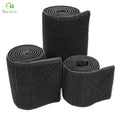 Multi-functional Adjustable Elastic Loop and Hook Tape Black Elastic Loop Unnapped Loop Fastener Tape in Roll for Garment