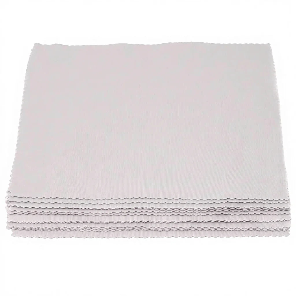 Custom Logo Soft Chamois Microfiber Cloth Eyeglasses Cleaning 15*18cm Custom Size Glasses Care Zigzag Edge MHC Brand MC-010