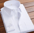 White Blue Pink Black Men's Shirt Long Sleeve Classic  Men Formal Dress Shirt for Business Mens Clothing Shirts China STF001